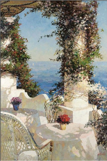 Unknown Artist Bondarenko Positano Seascape